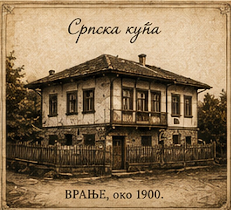 Српска кућа, Врање око 1900.